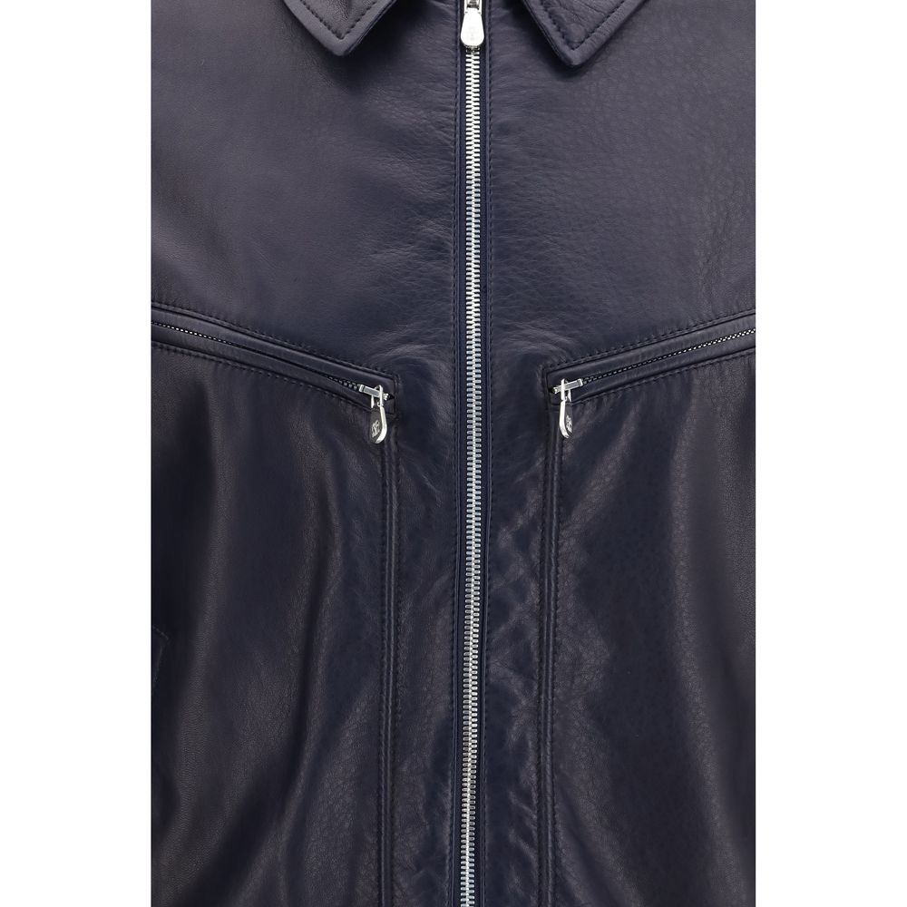 Leather And Knit Jacket