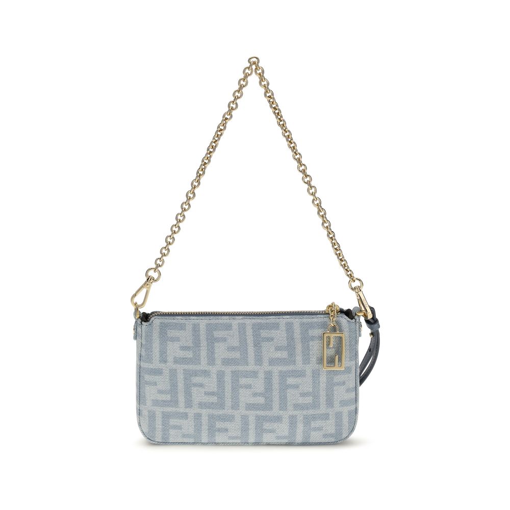 Denim Baguette Clutch