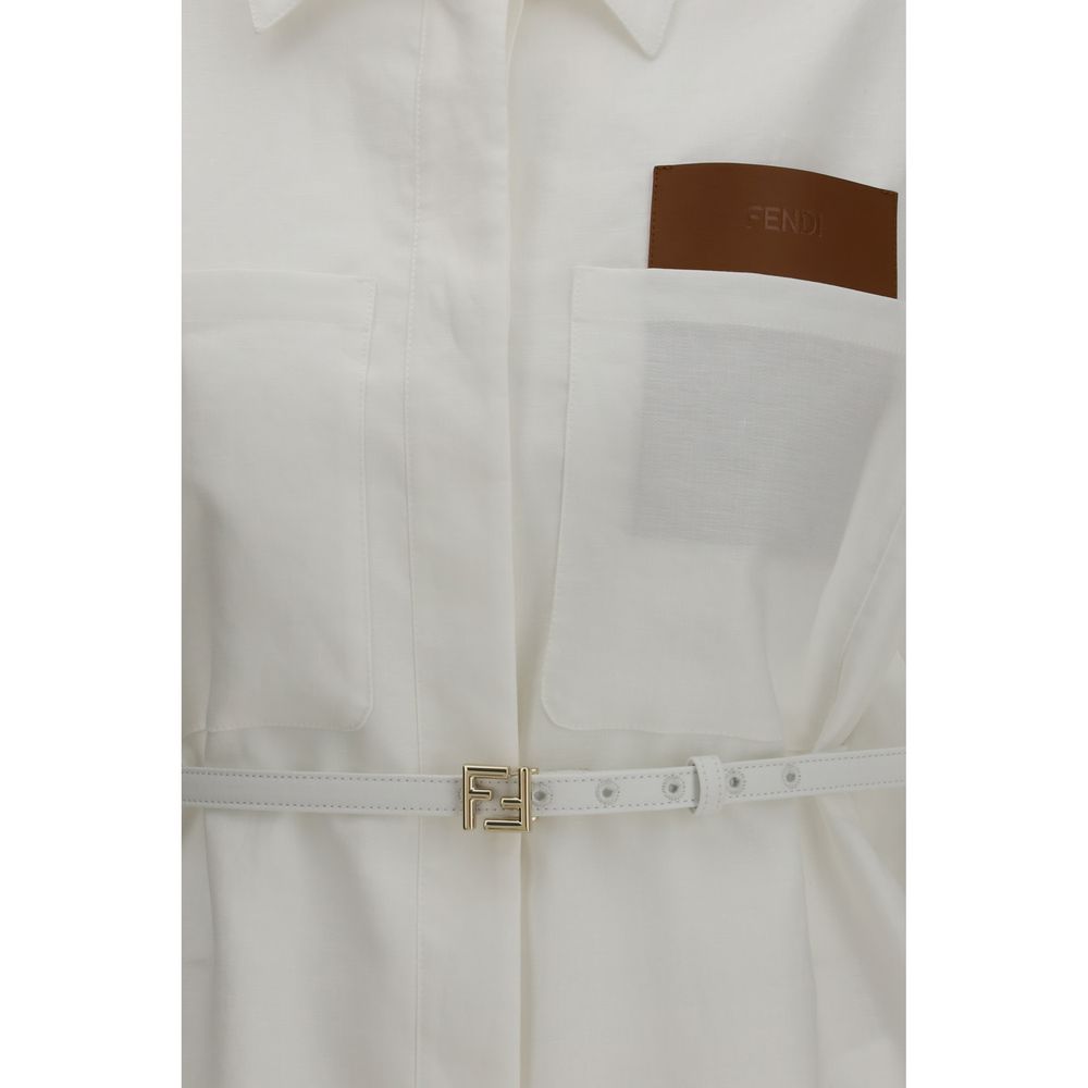 Linen And Cotton Belted Jacket