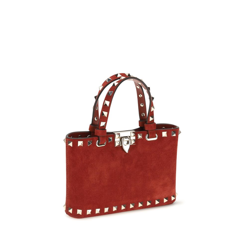 Suede Rockstud Mini Handbag