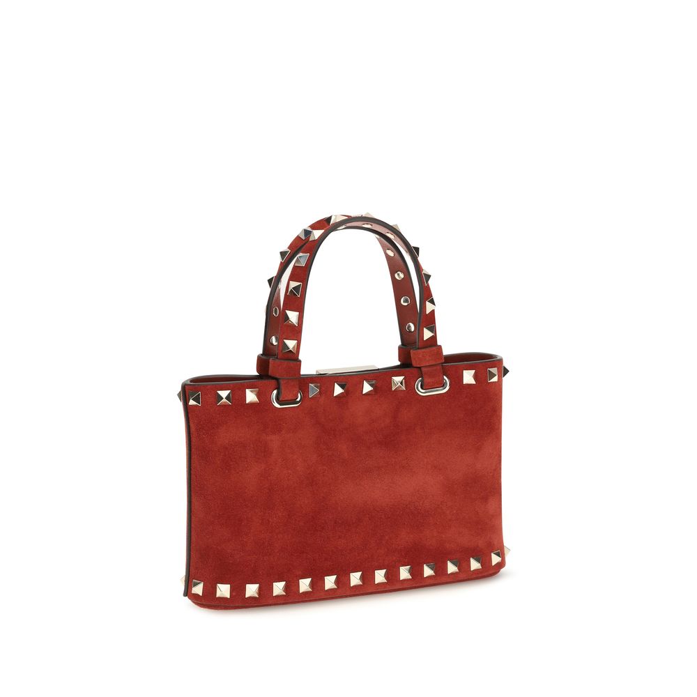 Suede Rockstud Mini Handbag