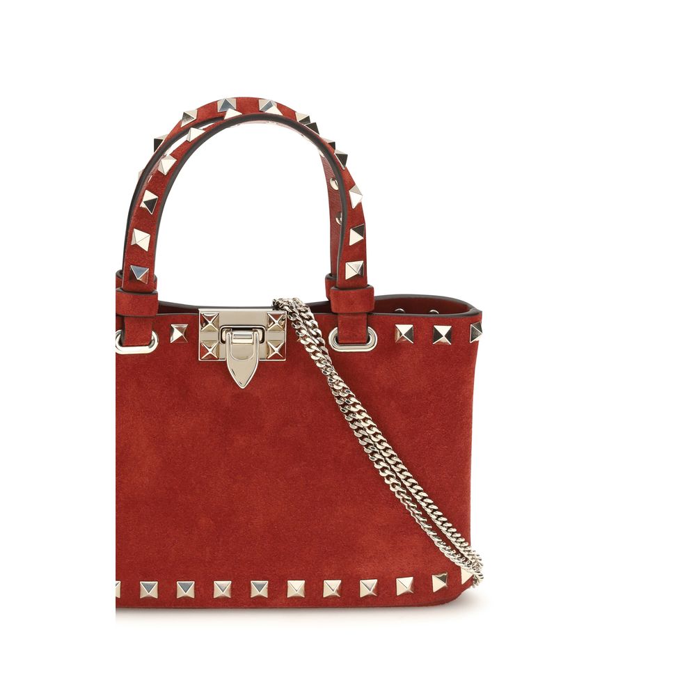 Suede Rockstud Mini Handbag