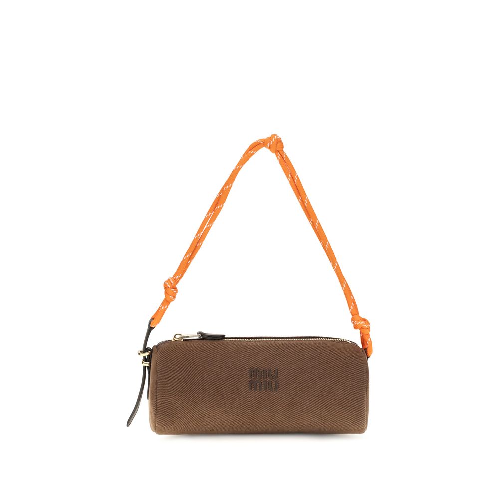 Embroidered Logo Shoulder Bag