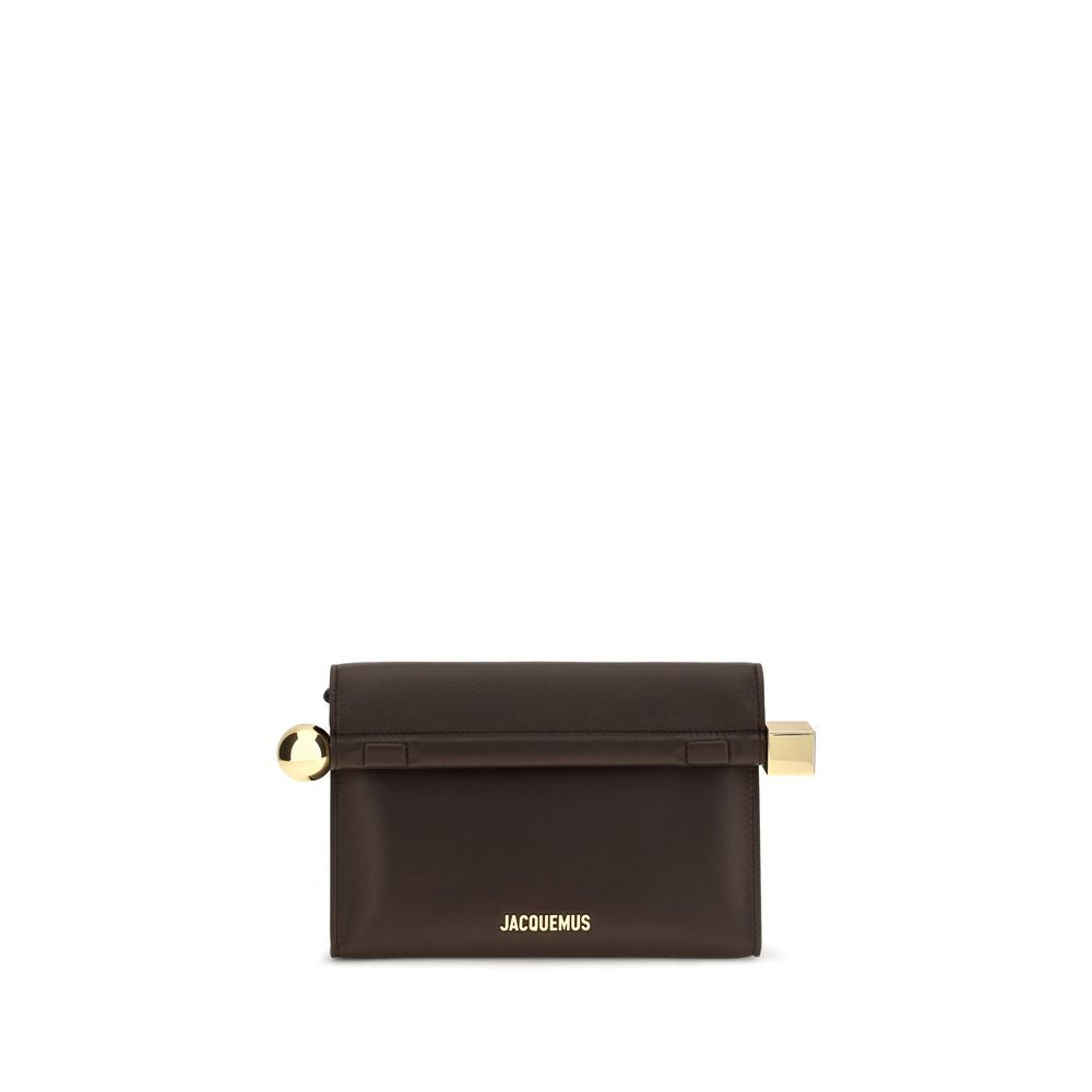 Rond Carré Leather Shoulder Bag