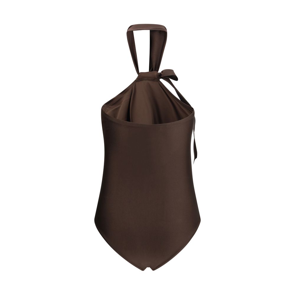 Awaken Tie Neck One-Piece Bathing Suit