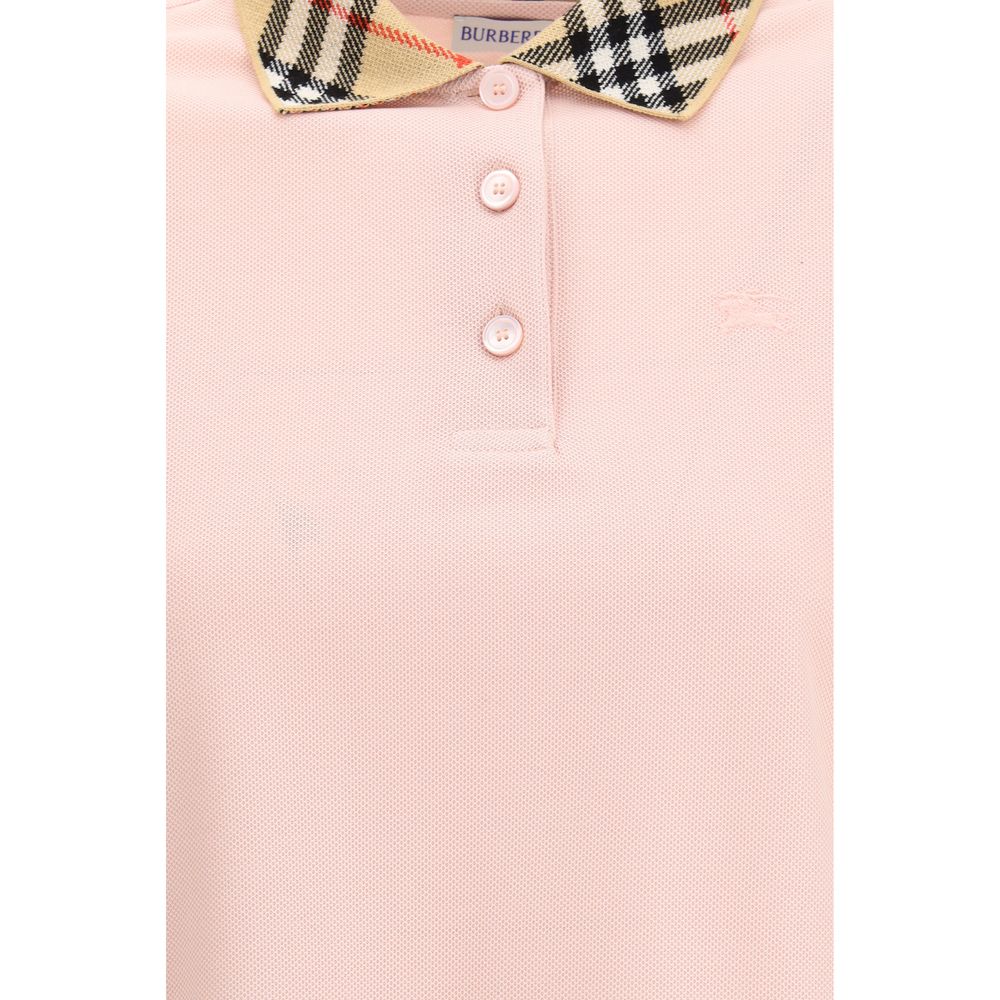 Pink Cotton Polo Shirt